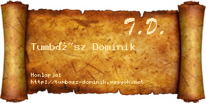 Tumbász Dominik névjegykártya