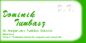 dominik tumbasz business card